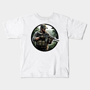 Tactical Man Kids T-Shirt